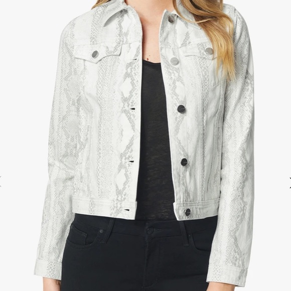 New joe’s STANDARD TRUCKER JACKET snake print $298 - Picture 3 of 9